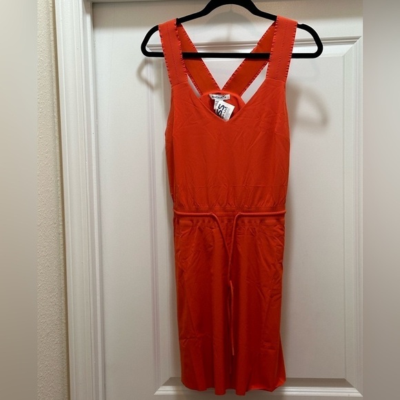 Athleta Women’s Orange/Red Savannah Strap Mini Dress NWOT Size Small - Picture 4 of 12